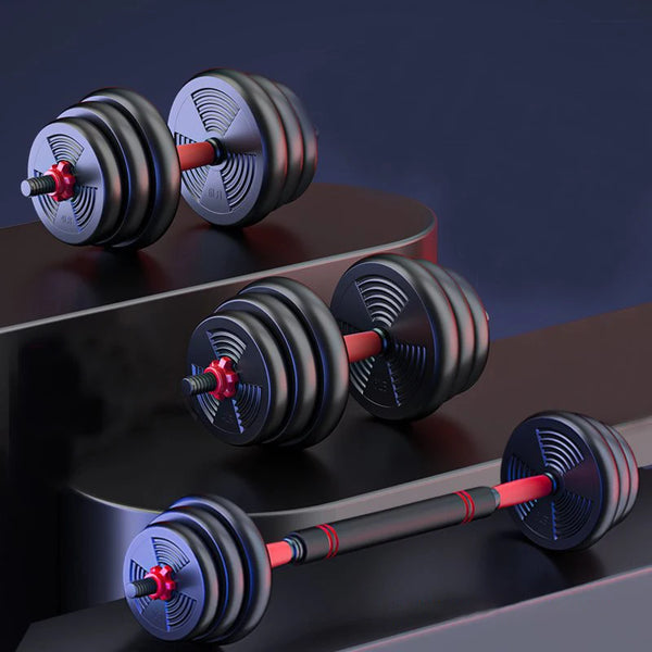 Transforming Dumbell Barbell Set