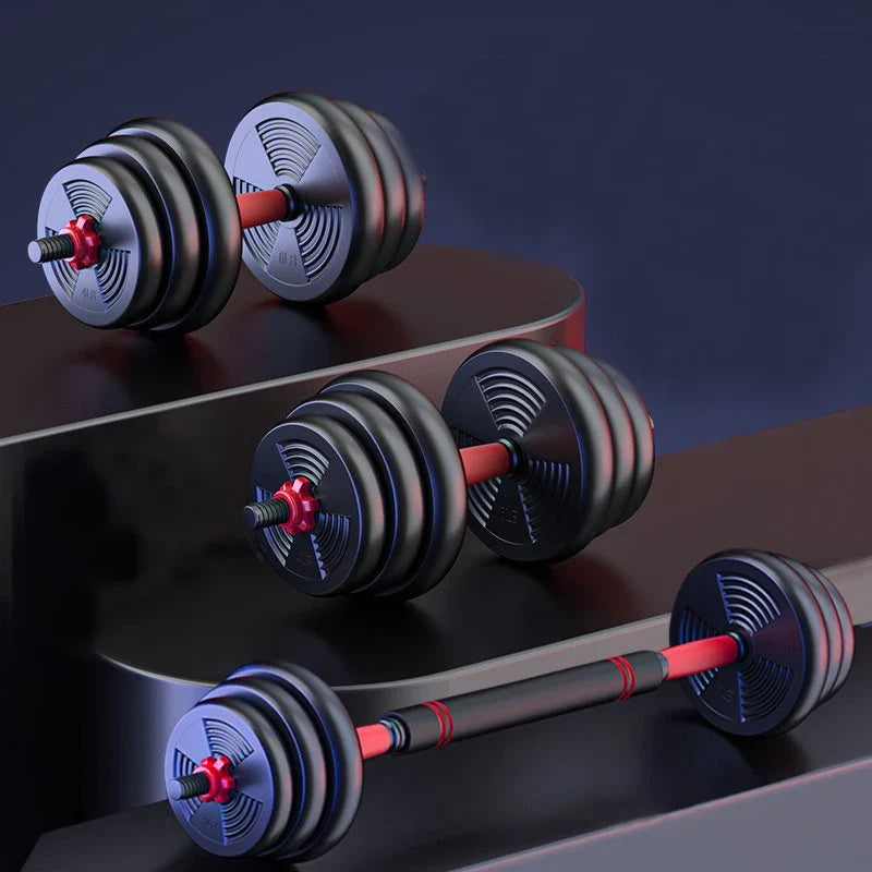 Transforming Dumbell Barbell Set