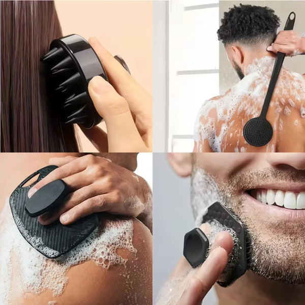 Bacteria-Free Silicone Scrubber Set