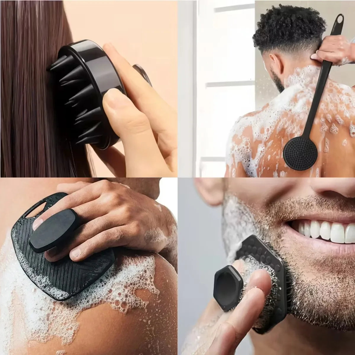 Bacteria-Free Silicone Scrubber Set
