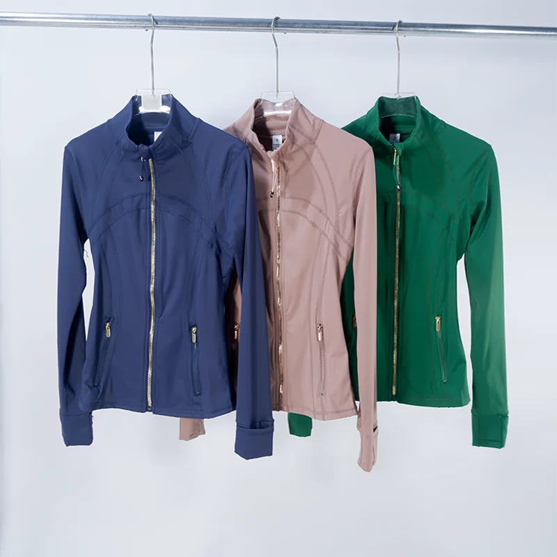 Golden Zipper Yoga Jacket