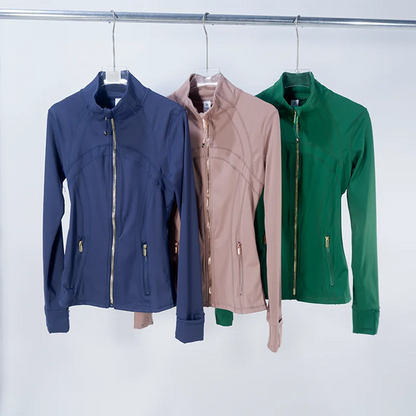 Golden Zipper Yoga Jacket
