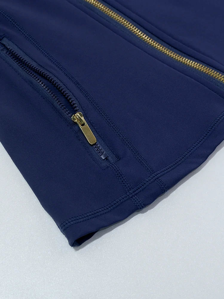 Golden Zipper Yoga Jacket